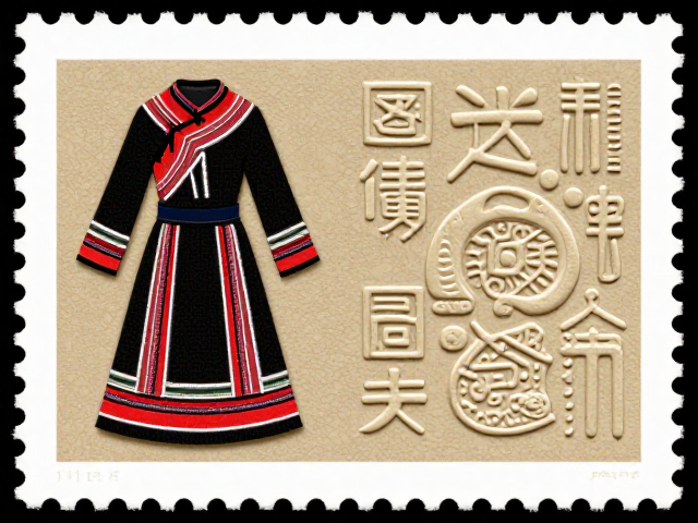 少数民族服饰邮票，民族文献与浮雕压印的艺术记录
