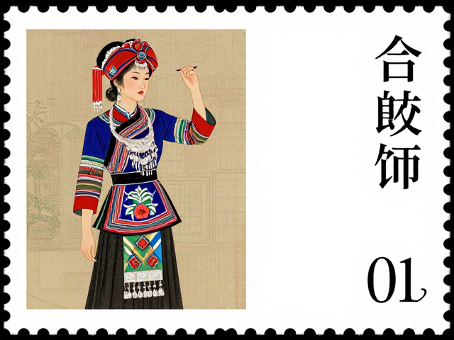 工笔重彩风少数民族服饰邮票小全张，高颜值收藏指南