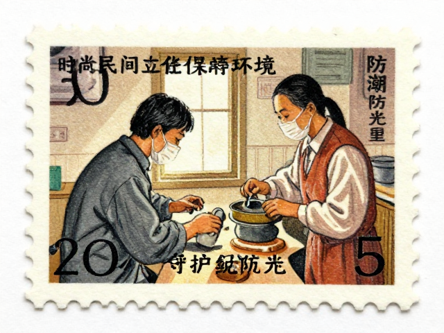 民间故事邮票胶版印刷，避免折叠挤压，守护收藏价值