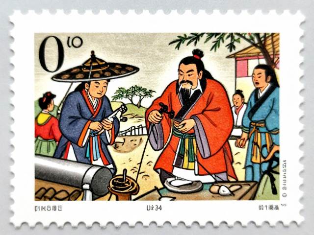 中国神话邮票系列发行,影写版滚筒揭秘与民间故事邮票收藏指南