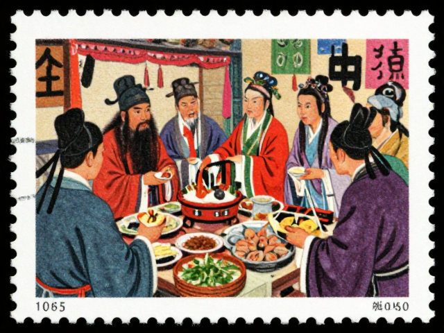 神仙鬼怪故事邮票，影写版色彩丰富，揭秘民间传说珍邮