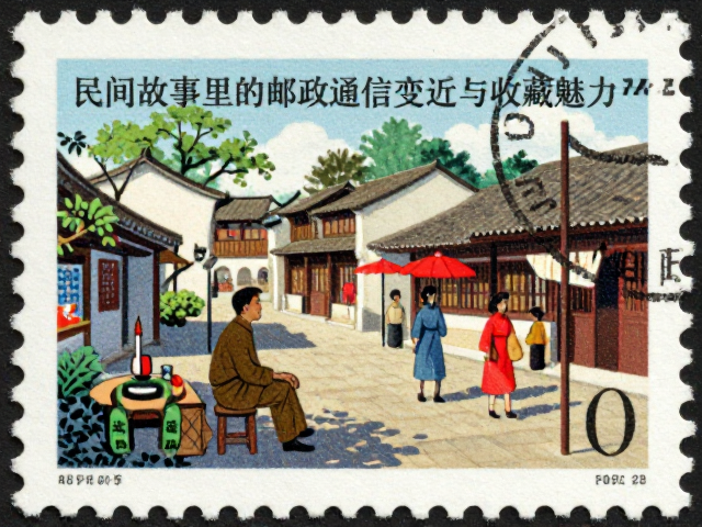 影写版色彩丰富!民间故事邮票里的邮政通信变迁与收藏魅力