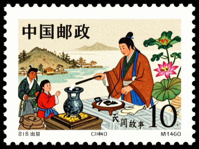 中国邮政民间故事邮票赏析，细察印刷工艺与文化魅力