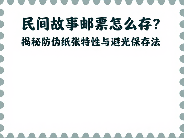 民间故事邮票怎么存?揭秘防伪纸张特性与避光保存法