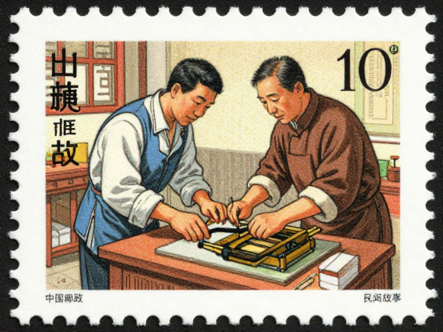 中国邮政民间故事邮票赏析，细察印刷工艺与文化魅力