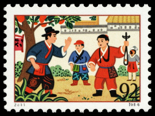 建国后神话题材邮票兴起，胶版印刷下的民间故事艺术