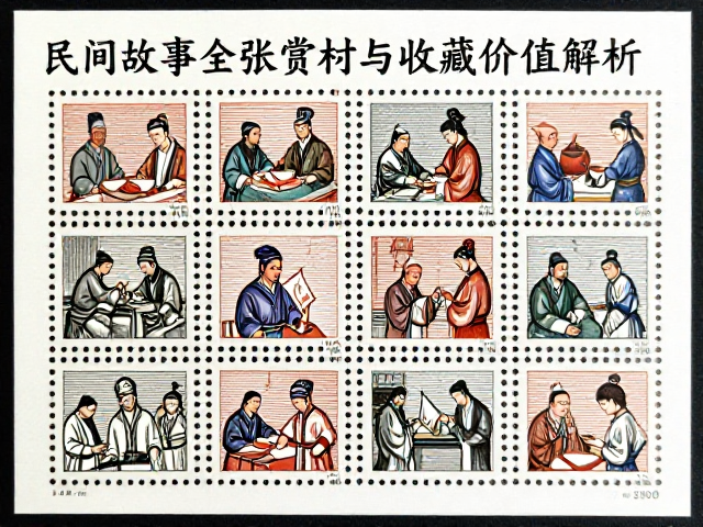 雕刻版线条锐利!民间故事邮票全张赏析与收藏价值解析