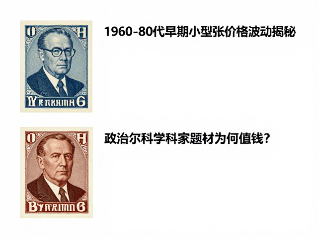 1960-80年代早期小型张价格波动揭秘，政治家科学家题材为何值钱？
