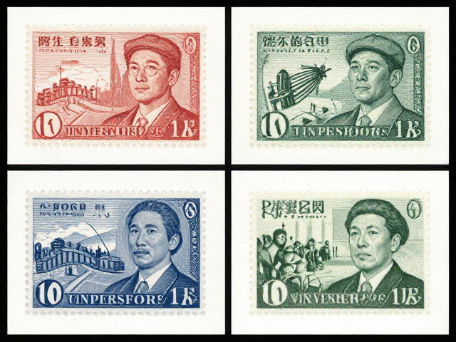 明治与平成邮票大版张，个性化环保主题解析与收藏价值