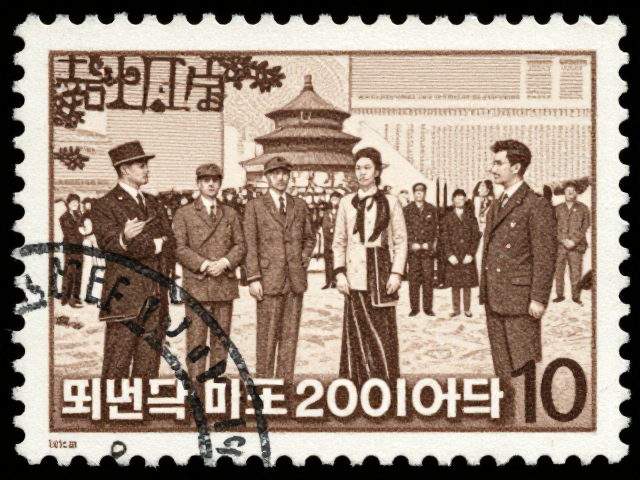 韩国集邮协会早期发行,见证外交与国际交流的历史印记