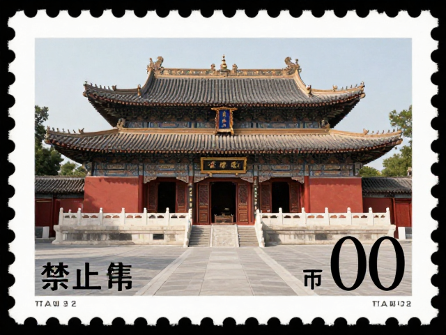 佛教寺庙邮票集邮展专用票,面值货币单位解析