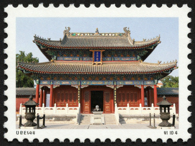 佛教寺庙邮票，集邮协会认证影写版印刷珍品赏析