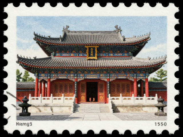 佛教寺庙邮票，集邮协会认证影写版印刷珍品赏析
