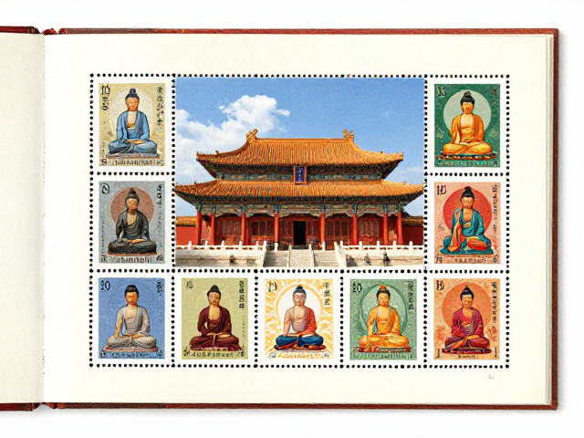 佛教寺庙邮票，集邮展览专用票搭配无酸集邮册的收藏指南