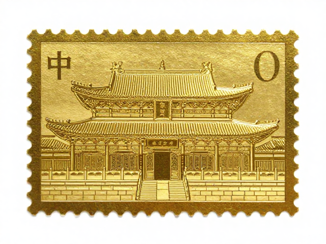 佛教寺庙邮票集邮展览专用票,精湛烫金工艺赏析