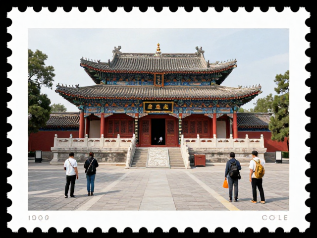 佛教寺庙邮票小全张，见证历史事件的文化珍藏