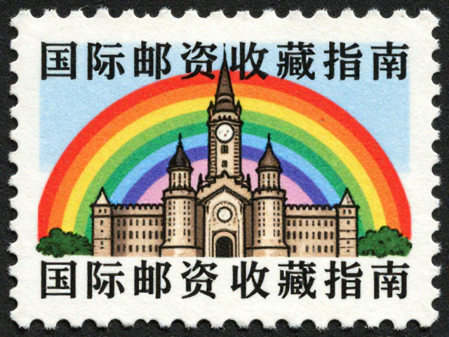 古堡邮票彩虹印刷揭秘,国际邮资收藏指南