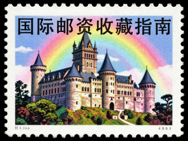古堡邮票彩虹印刷揭秘,国际邮资收藏指南