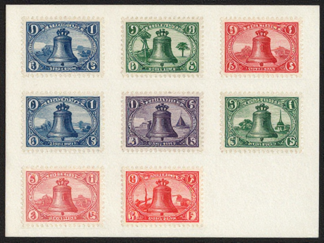 早期邮票1847-1900米歇尔编号与自由钟系列,高价值珍邮鉴赏与行情分析