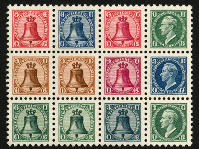 早期邮票1847-1900米歇尔编号与自由钟系列,高价值珍邮鉴赏与行情分析