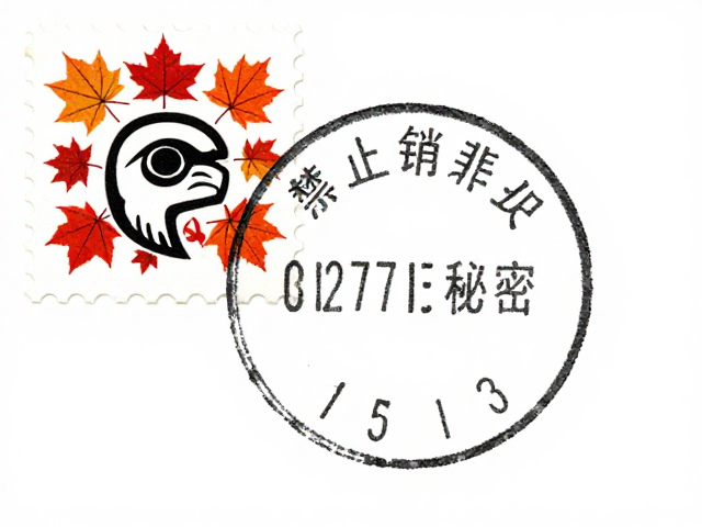 枫叶花卉邮票里的原住民图腾,销票戳背后的文化秘密
