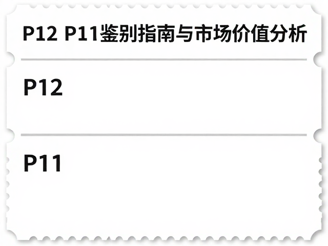 整版票双连三连齿孔度数P12P11鉴别指南与市场价值分析