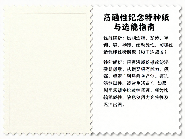 普通涂布邮票纸与高韧性纪念特种纸对比,性能解析与选购指南