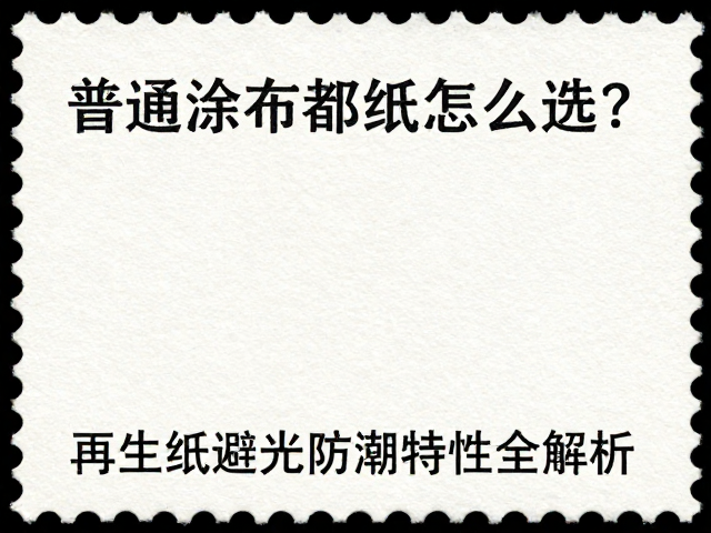 普通涂布邮票纸怎么选？再生纸避光防潮特性全解析