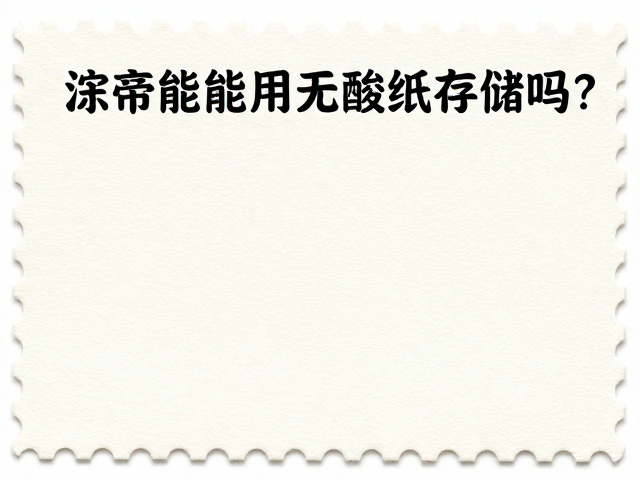 普通涂布邮票纸能用无酸纸存储吗？合成纸保存更持久？