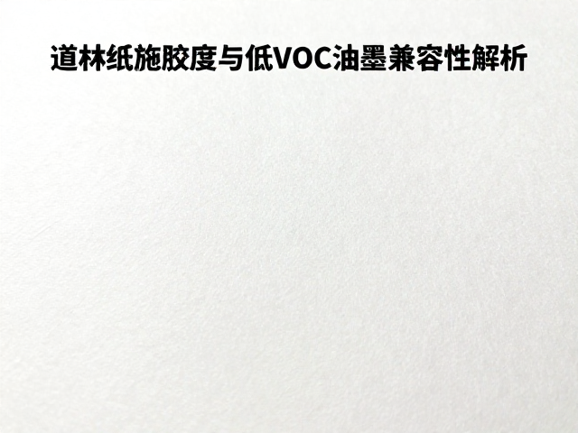 道林纸施胶度与低VOC油墨兼容性解析,印刷不洇墨的关键