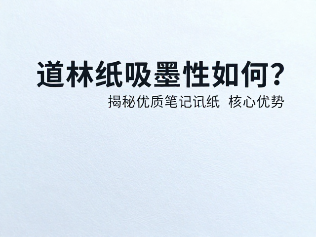 高白度冷光道林纸吸墨性如何？揭秘优质笔记纸核心优势
