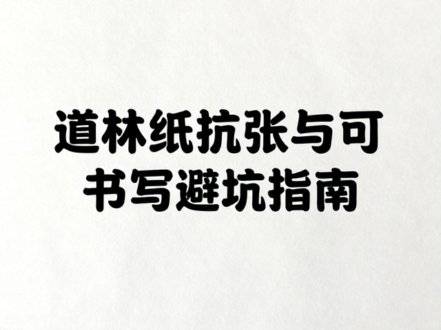 道林纸抗张强度与可书写性全解析，选购避坑指南