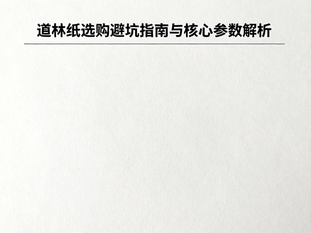道林纸施胶度多少好？单张纸选购避坑指南与核心参数解析