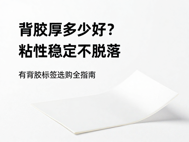 背胶厚度多少好？粘性稳定不脱落，有背胶标签选购全指南