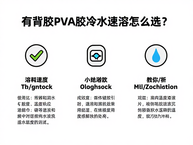 有背胶PVA胶冷水速溶怎么选?3大特性对比,教你挑对胶水不踩坑