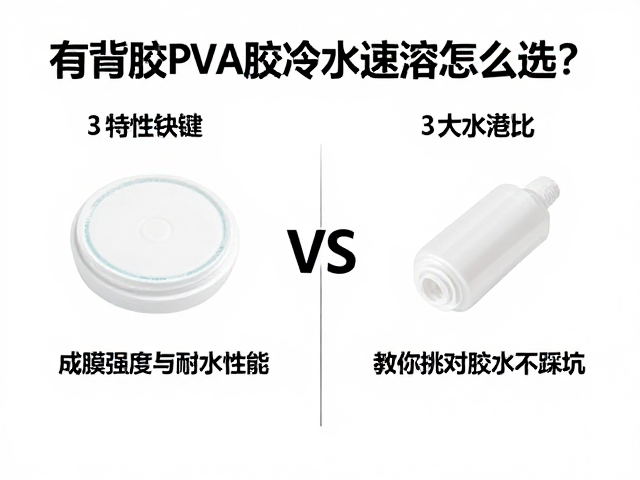 有背胶PVA胶冷水速溶怎么选?3大特性对比,教你挑对胶水不踩坑