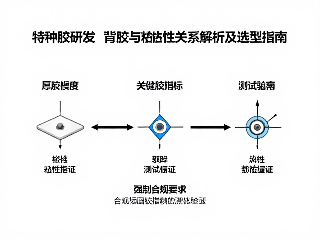 特种胶研发，背胶厚度与粘性关系解析及选型指南