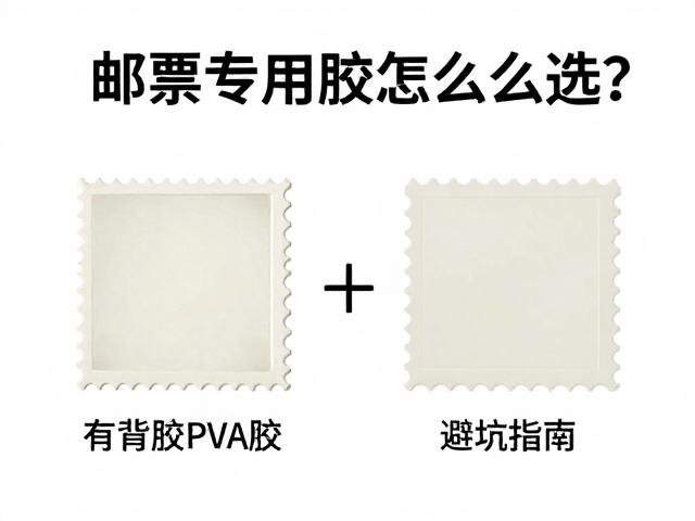 邮票专用胶怎么选?有背胶PVA胶对比,避坑指南