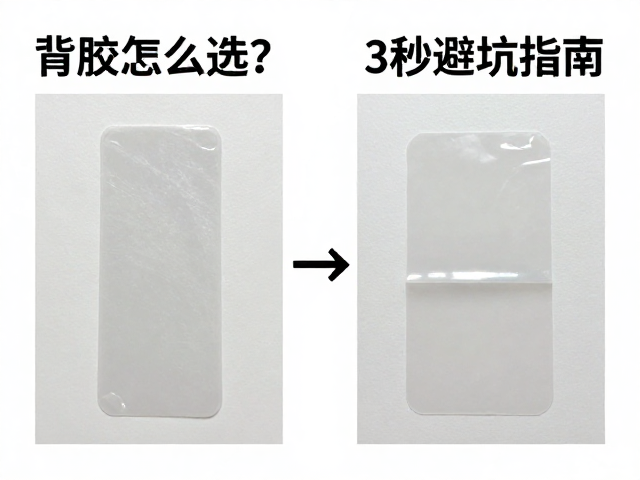 背胶怎么选？有背胶vs无背胶粘性评级实测，3秒避坑指南