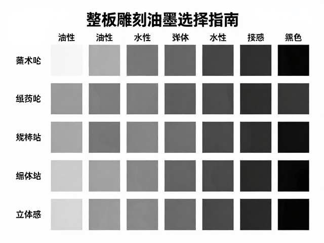 整版雕刻油墨选择指南,油性vs水性,打造极致立体感