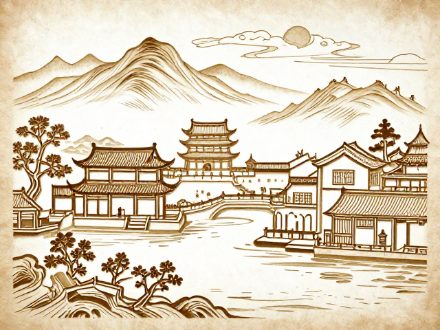 整版雕刻版古典工艺打造风景名胜,传承非遗匠心之美