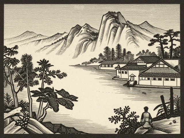整版雕刻版古典工艺打造风景名胜，传承非遗匠心之美