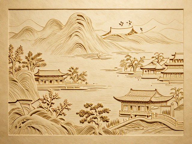 整版雕刻版古典工艺打造风景名胜,传承非遗匠心之美