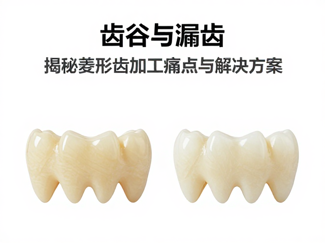 齿谷与漏齿区别,揭秘菱形齿加工痛点与解决方案