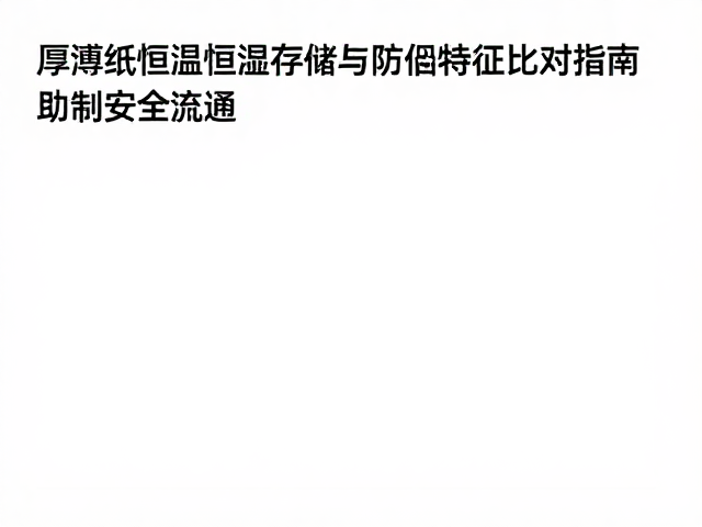 厚薄纸恒温恒湿存储与防伪特征比对指南，助力藏品安全流通