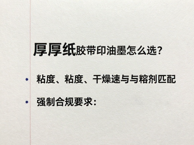 厚薄纸有胶纸印刷油墨怎么选？避坑指南，选购技巧全解析