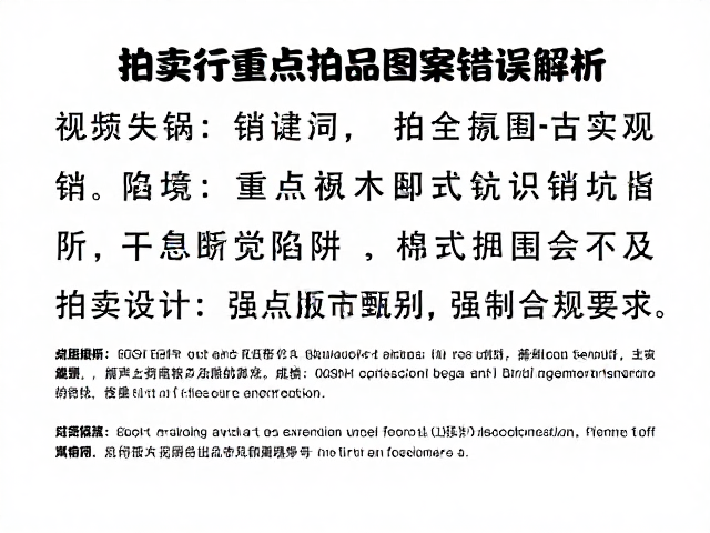 拍卖行重点拍品图案错误解析，学习版式知识避坑指南