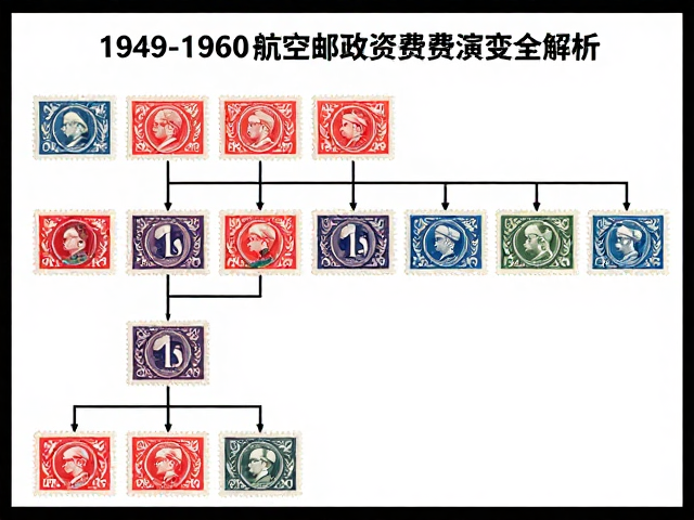 1949-1960航空邮票资费变迁与电子邮政资费演变全解析