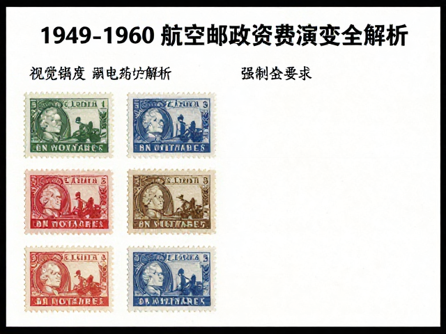 1949-1960航空邮票资费变迁与电子邮政资费演变全解析
