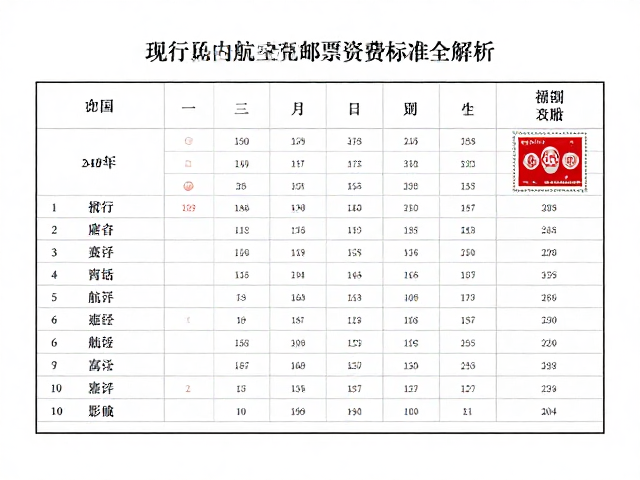 1949-1960早期资费变迁,现行国内航空邮票资费标准全解析